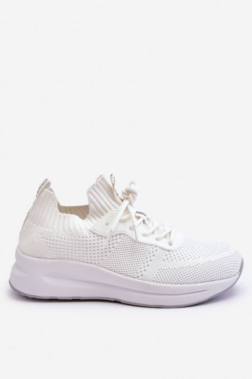   Įsispiriamo modelio Sneakers modelio batai Cross Jeans LL2R4031C baltos spalvos