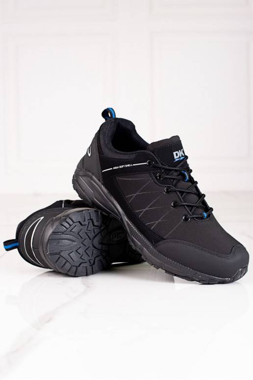 DK juodos spalvos buty trekkingowe męskie z Softshellem