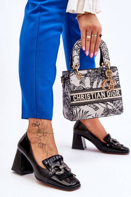 su lako efektu  Bateliai juodos spalvos Mercy