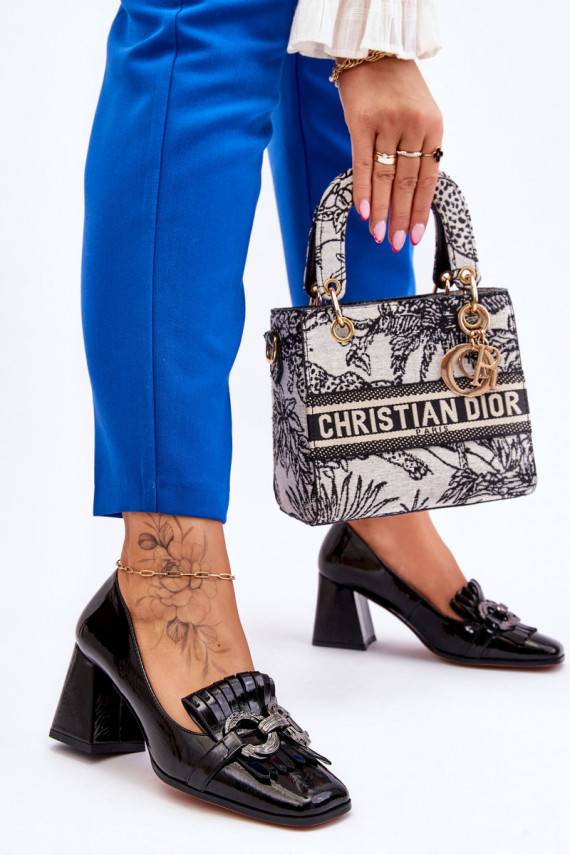 su lako efektu  Bateliai juodos spalvos Mercy