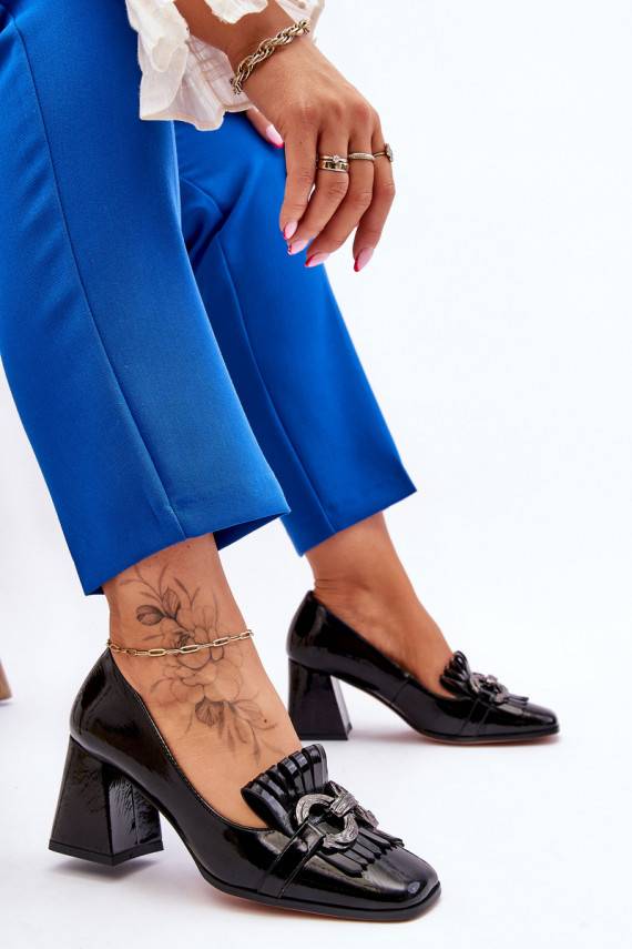 su lako efektu  Bateliai juodos spalvos Mercy