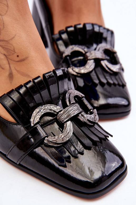 su lako efektu  Bateliai juodos spalvos Mercy