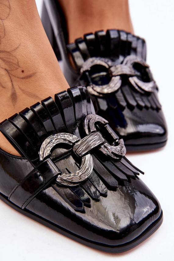 su lako efektu  Bateliai juodos spalvos Mercy