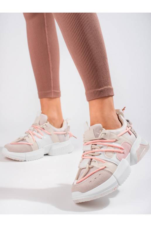 rožinės spalvos Sneakers modelio batai Shelovet 