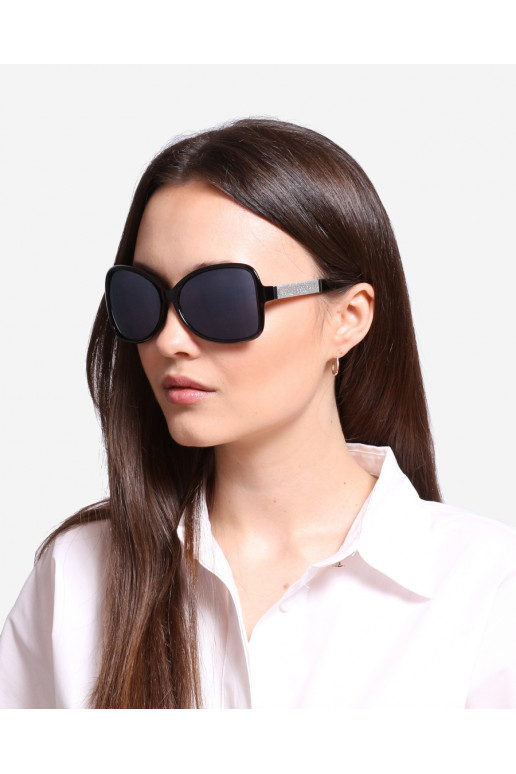 Okulary przeciwsłoneczne juodos spalvos Shelovet