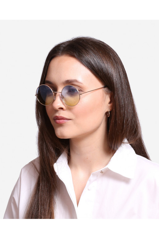 Okrągłe įvairių spalvų okulary przeciwsłoneczne Shelovet