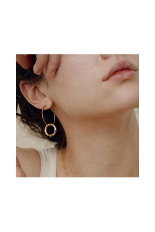 Kabantys apskritimo formos auskarai CELEBRITY K995