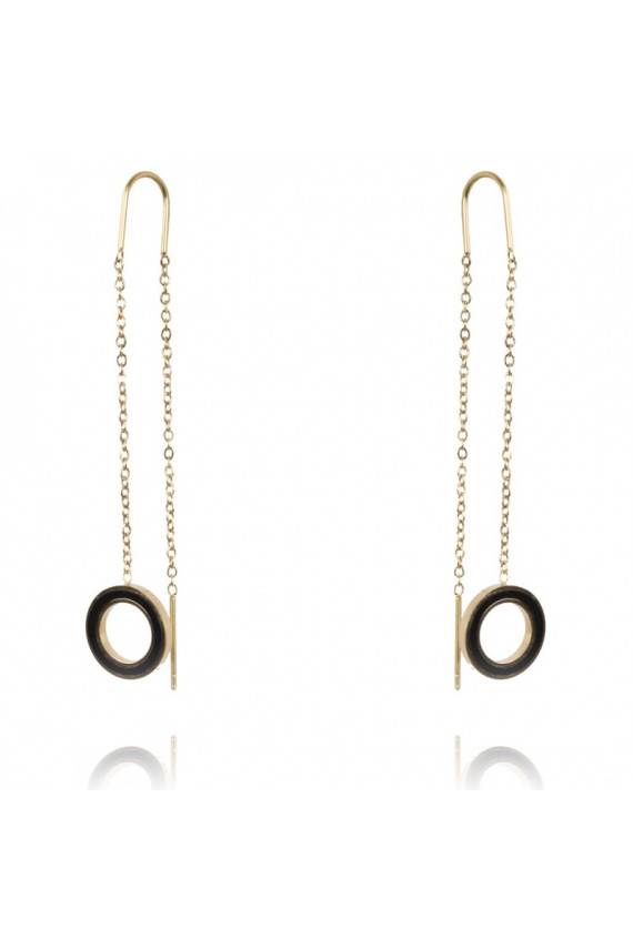 Paauksuoti nerūdijančio plieno auskarai  KST2683