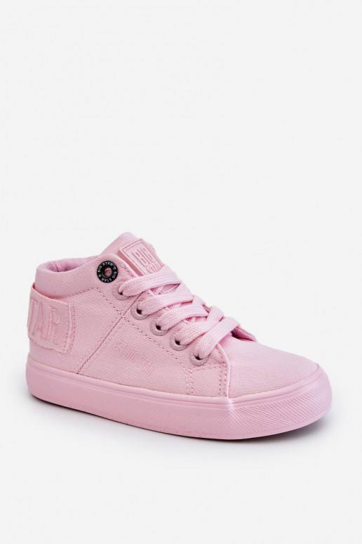Vaikiški Klasikinio modelio laisvalaikio batai su auliuku Big Star LL374003 rožinės spalvos