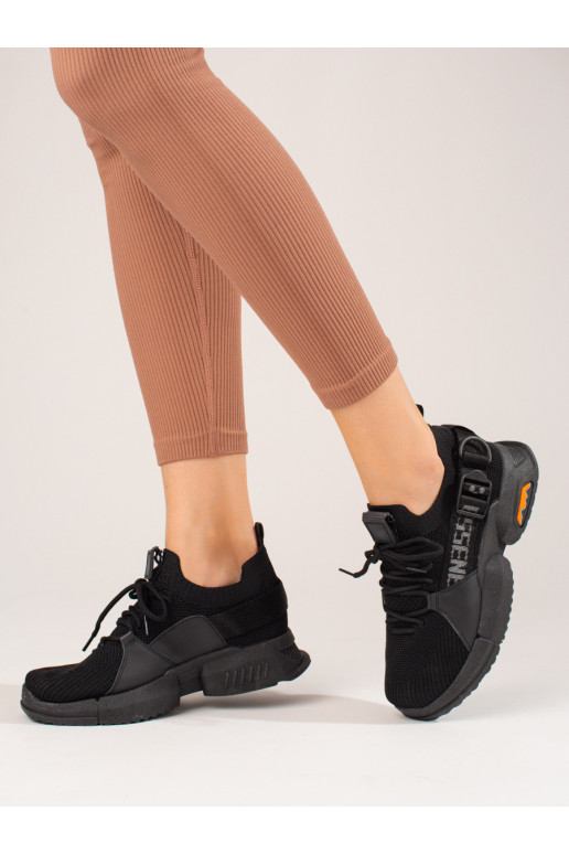 juodos spalvos  Sneakers modelio batai Shelovet