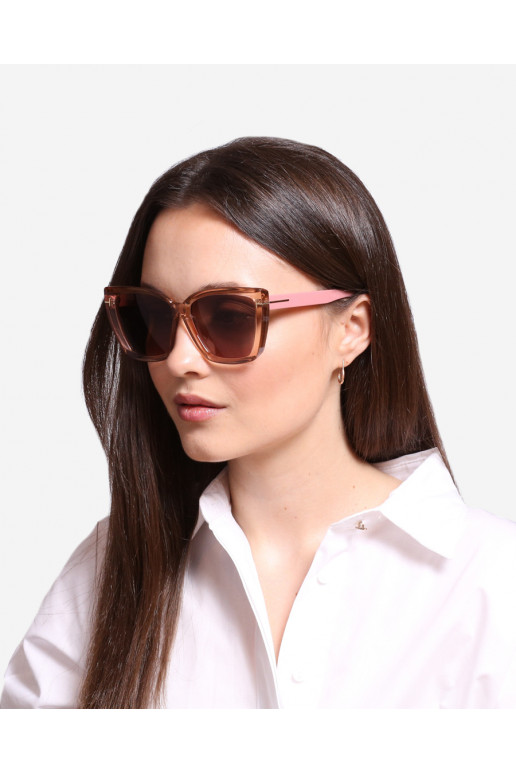 Okulary rožinės spalvos przeciwsłoneczne Shelovet