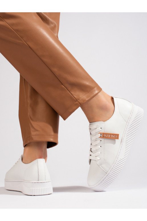 Klasikinio modelio baltos spalvos sportiniai batai Vinceza