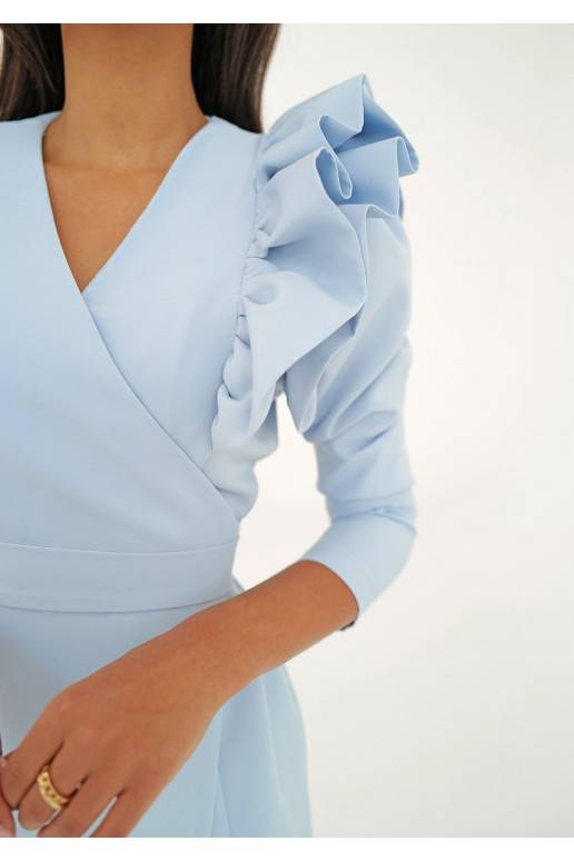 Donata - žydros spalvos MINI suknelė