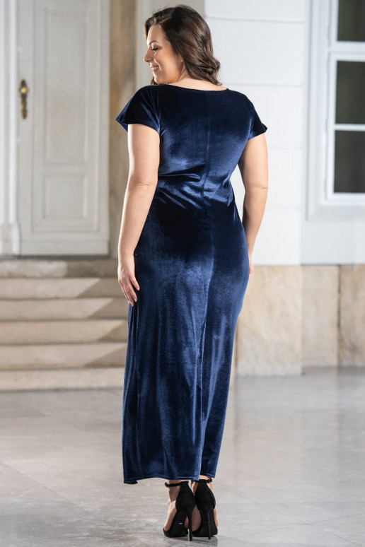 Plus size veliūrinė suknelė Karko