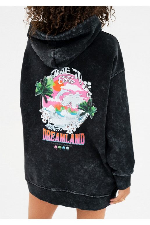 Viper - vintažinis megztinis su gobtuvu  "Dreamland"